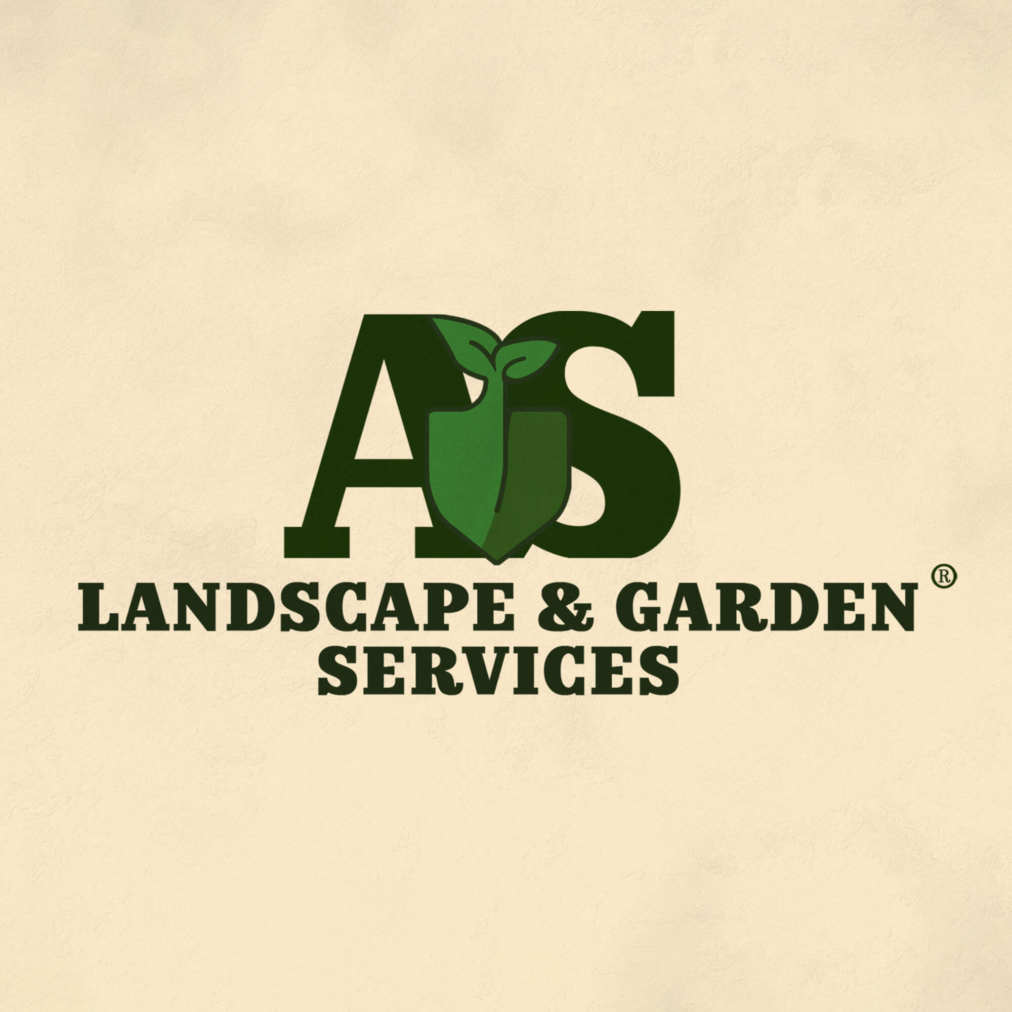 AS Landscape and Garden Services brand identity
